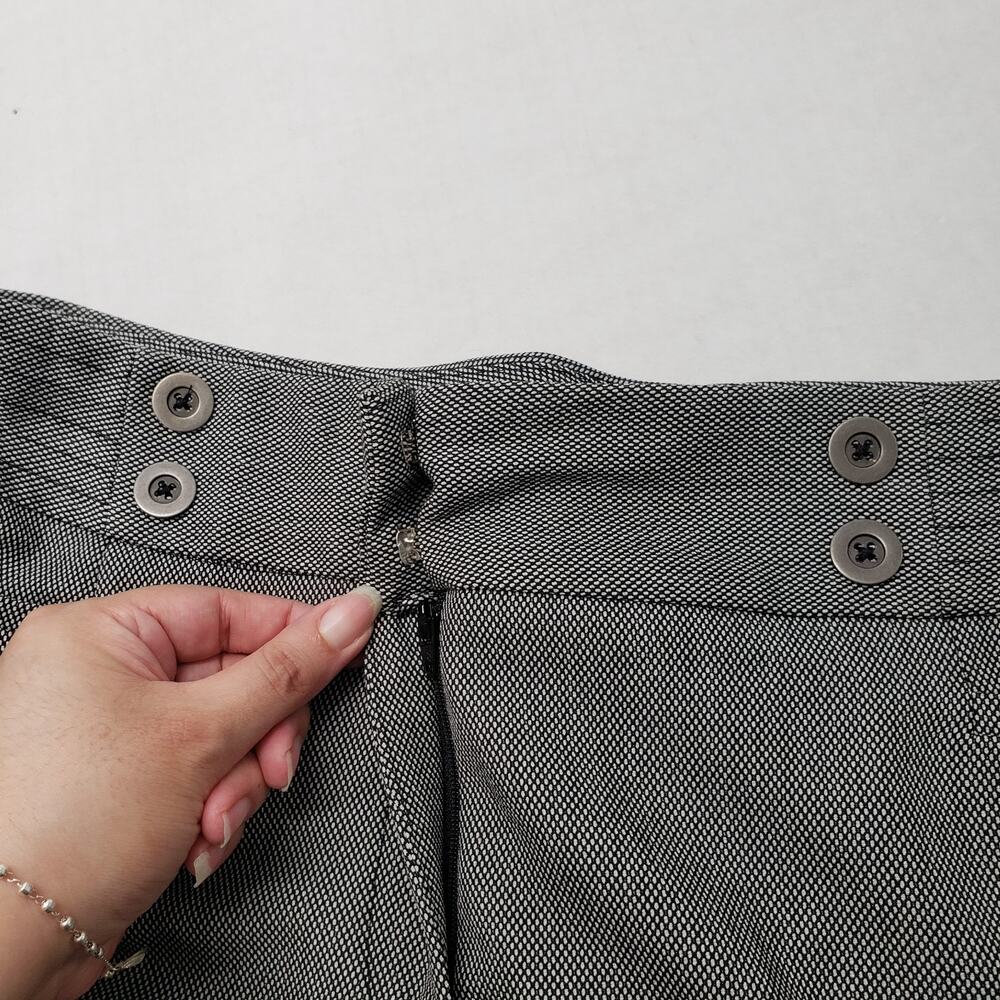 Vintage Fashion Bug Dress Pants Womens 18W Gray Pattern Bootcut Tailored Office - Picture 6 of 16